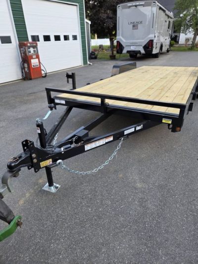 New 2027 Quality Steel and Aluminum 7x20 7000lb gvwr car hauler removable fenders Utility Trailer