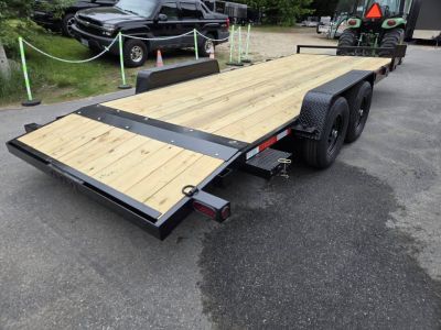 New 2027 Quality Steel and Aluminum 7x20 9990lb gvwr open car hauler trailer flat bed Utility Trailer
