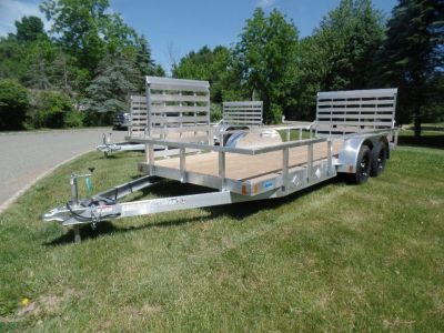 New 2026 ALCOM EXAMPLE / 79.5  wide deck by 18 ft. long with side ramp Landscape Trailer