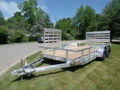 New 2026 ALCOM EXAMPLE / 79.5  wide deck by 16 ft. long with side ramp Landscape Trailer