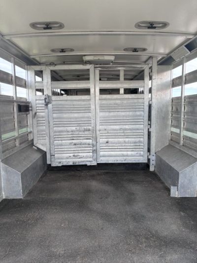 Used 2015 Cimarron 28' x 8' Stierwalt Signature Series Stock / Stock Combo Trailer