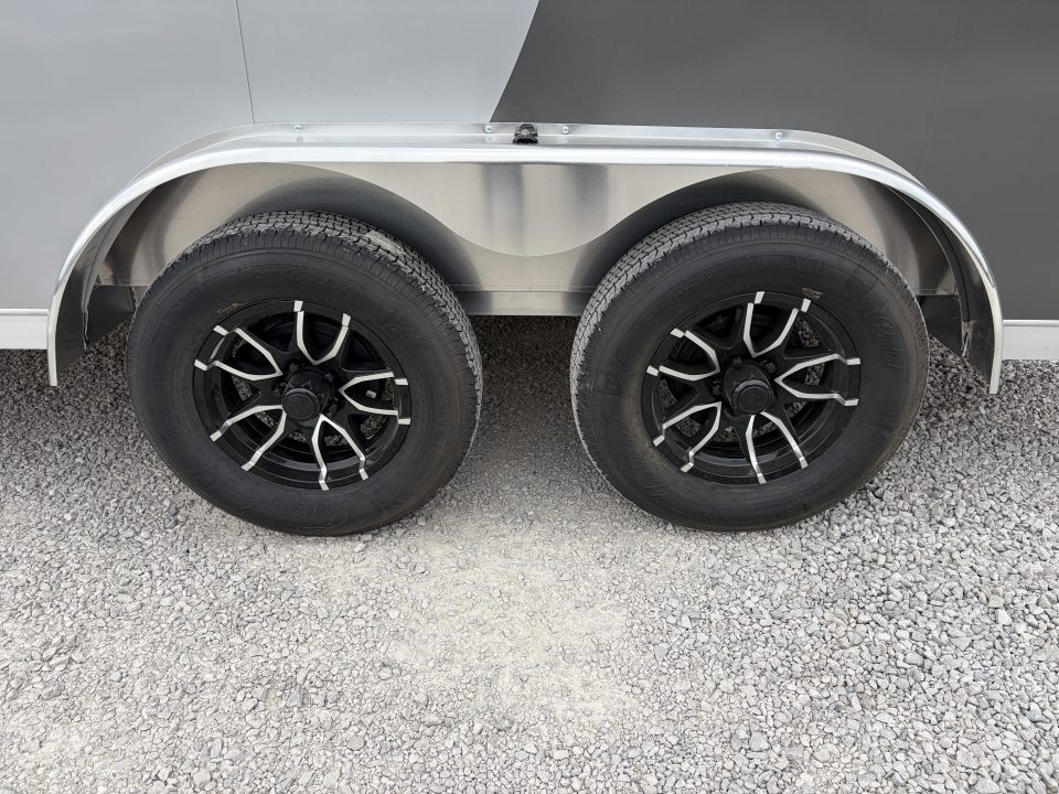 New 2026 NEO Trailers NAM1275TR74 (7.5' X 12') 7K V-Nose Motorcycle Trailer