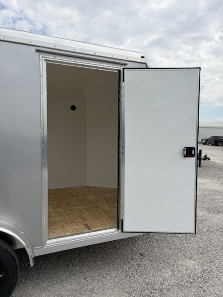 New 2026 NEO Trailers NAM1275TR74 (7.5' X 12') 7K V-Nose Motorcycle Trailer