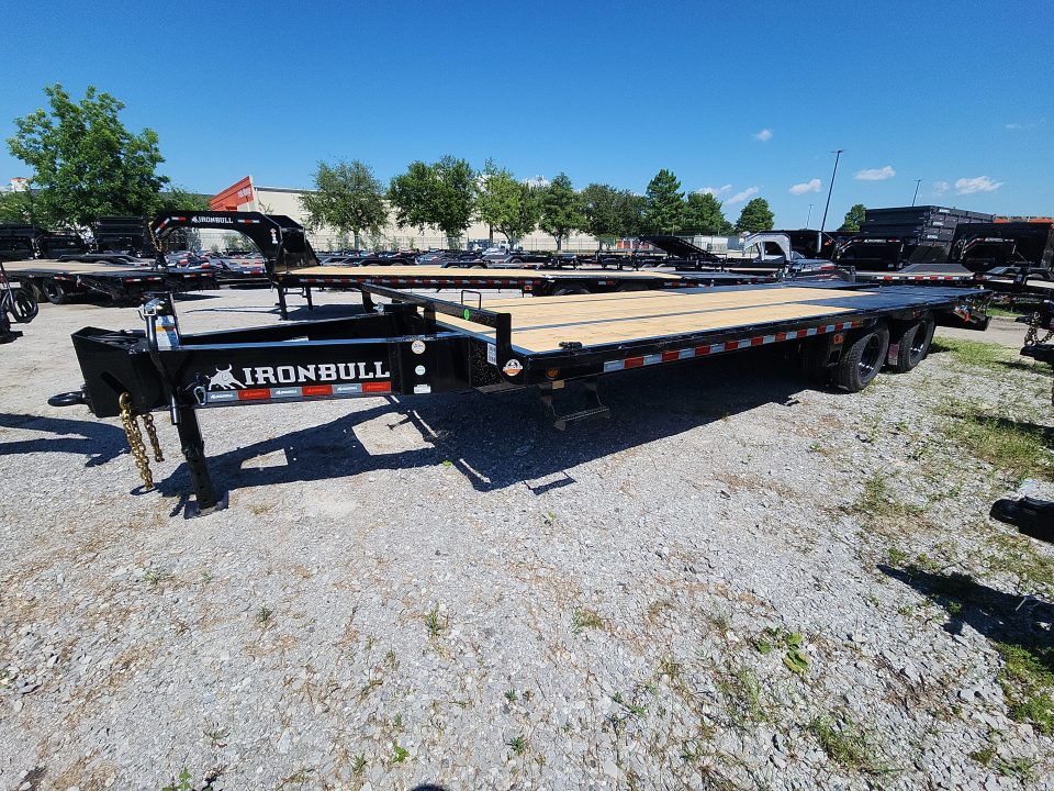 New 2026 Norstar FLP0225102 Deck over Trailer With Dual Wheel 10k Axles Each 24k Gvwr 102"x25' Rampage Ramps