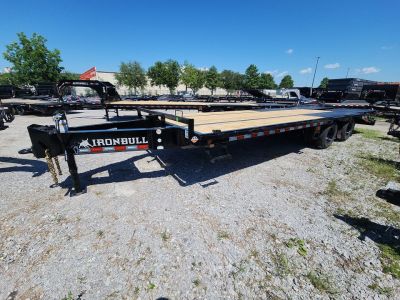 New 2026 Norstar FLP0225102 Deck over Trailer With Dual Wheel 10k Axles Each 24k Gvwr 102 x25' Rampage Ramps