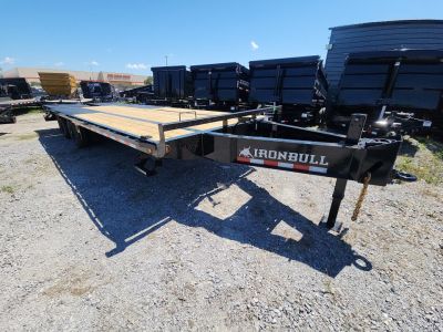New 2026 Norstar FLP0225102 Deck over Trailer With Dual Wheel 10k Axles Each 24k Gvwr 102"x25' Rampage Ramps