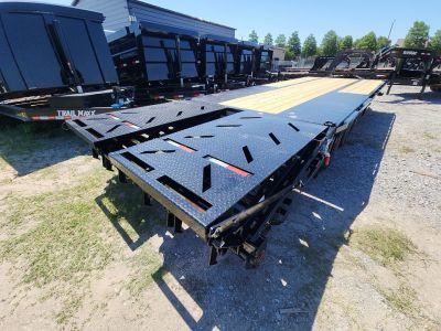 New 2026 Norstar FLP0225102 Deck over Trailer With Dual Wheel 10k Axles Each 24k Gvwr 102"x25' Rampage Ramps