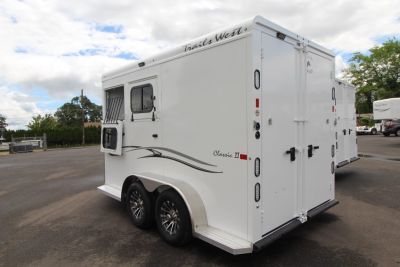 New 2027 Trails West Classic II Extra Tall 2 Horse Trailer