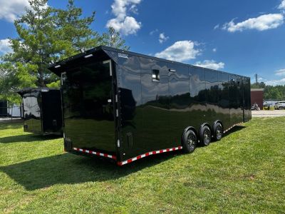 New 2026 Rock Solid Cargo 8.5x34 Race Trailer-Finished Interior-Triple 7000 TORSIONS -7'6"INTERIOR - HD RAMP-10" BOGEY WHEELS