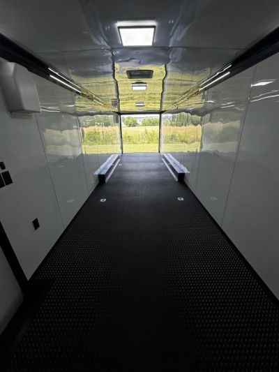 New 2026 Rock Solid Cargo 8.5x34 Race Trailer-Finished Interior-Triple 7000 TORSIONS -7'6"INTERIOR - HD RAMP-10" BOGEY WHEELS