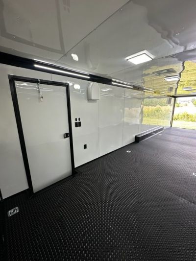 New 2026 Rock Solid Cargo 8.5x34 Race Trailer-Finished Interior-Triple 7000 TORSIONS -7'6"INTERIOR - HD RAMP-10" BOGEY WHEELS