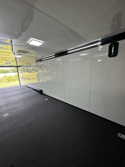 New 2026 Rock Solid Cargo 8.5x34 Race Trailer-Finished Interior-Triple 7000 TORSIONS -7'6"INTERIOR - HD RAMP-10" BOGEY WHEELS
