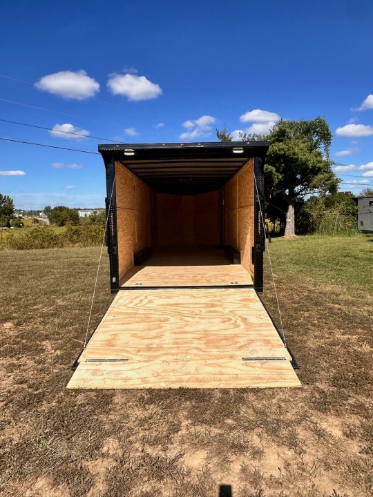 New 2026 8.5x24 Car Hauler-5200LB Torsion Axle--Black Blackout-Enclosed Car Hauler