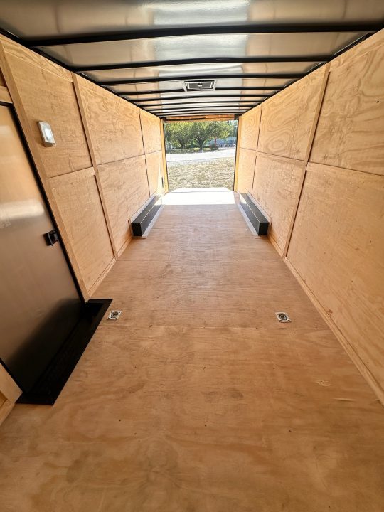 New 2026 8.5x24 Car Hauler-5200LB Torsion Axle--Black Blackout-Enclosed Car Hauler