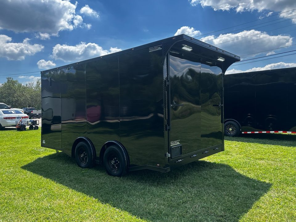 New 2026 8.5x16 Car Hauler-5200 Torsions- Black poly- Enclosed Car Hauler
