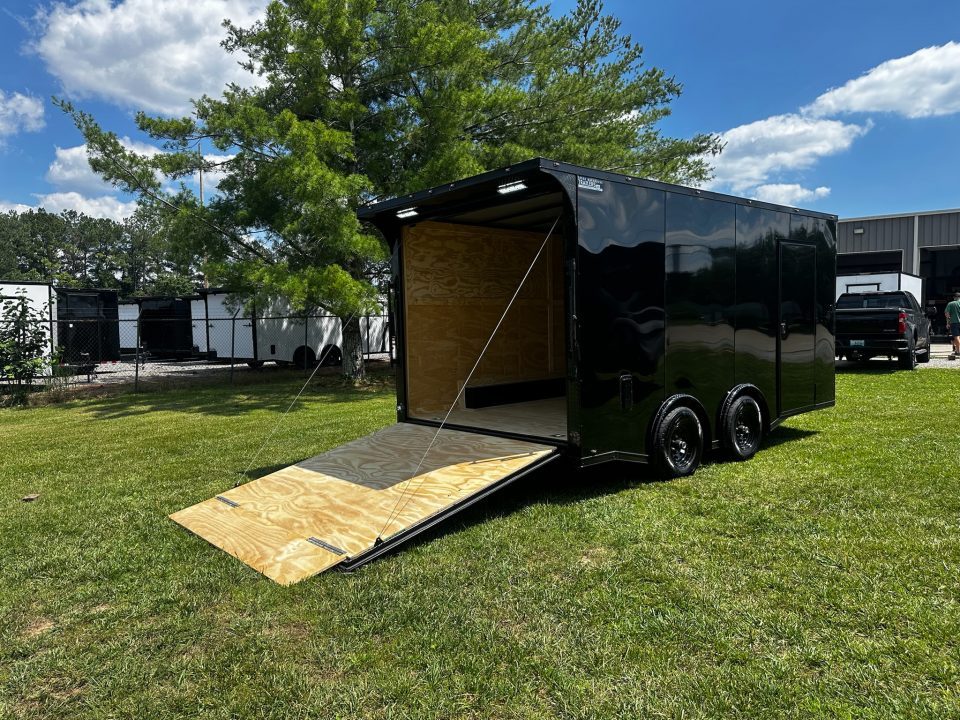 New 2026 8.5x16 Car Hauler-5200 Torsions- Black poly- Enclosed Car Hauler