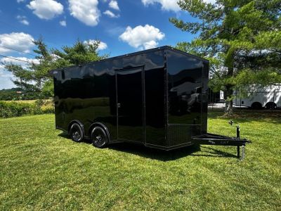 New 2026 8.5x16 Car Hauler-5200 Torsions- Black poly- Enclosed Car Hauler