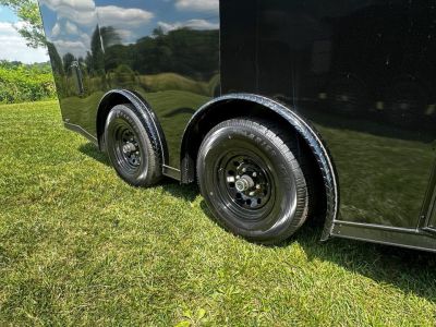 New 2026 8.5x16 Car Hauler-5200 Torsions- Black poly- Enclosed Car Hauler