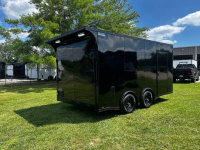 New 2026 8.5x16 Car Hauler-5200 Torsions- Black poly- Enclosed Car Hauler