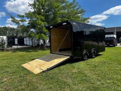 New 2026 8.5x16 Car Hauler-5200 Torsions- Black poly- Enclosed Car Hauler
