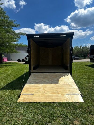 New 2026 8.5x16 Car Hauler-5200 Torsions- Black poly- Enclosed Car Hauler