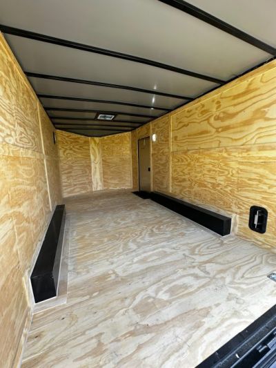 New 2026 8.5x16 Car Hauler-5200 Torsions- Black poly- Enclosed Car Hauler