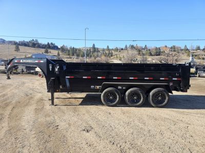 New 2027 Iron Bull 83"x16' 21k Gooseneck Dump Trailer w/36" Sides
