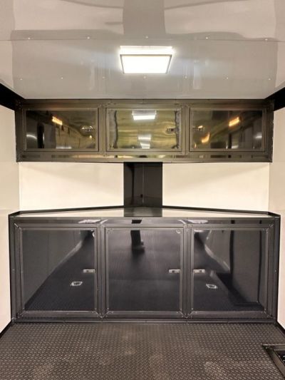 New 2026 Rock Solid Cargo 8.5x28 Race Trailer-Finished Interior-Interior-Triple 7000 TORSIONS -HD RAMP-10" BOGEY WHEELS