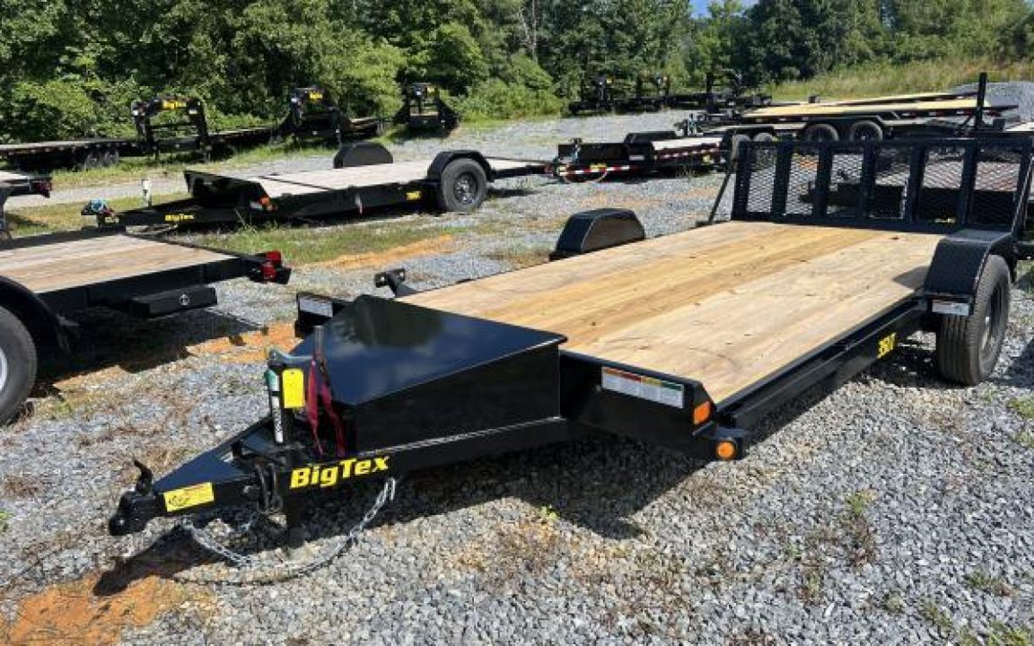 New 2027 Big Tex Trailers 35UT (7 x 14) BLACK BI-FOLD RAMPGATE Utility Trailer