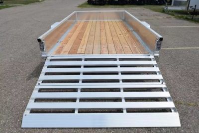 New SPORT HAVEN 6x12 OPEN UTILITY TRAILER w/ ATP SIDES & BI-FOLD GATE