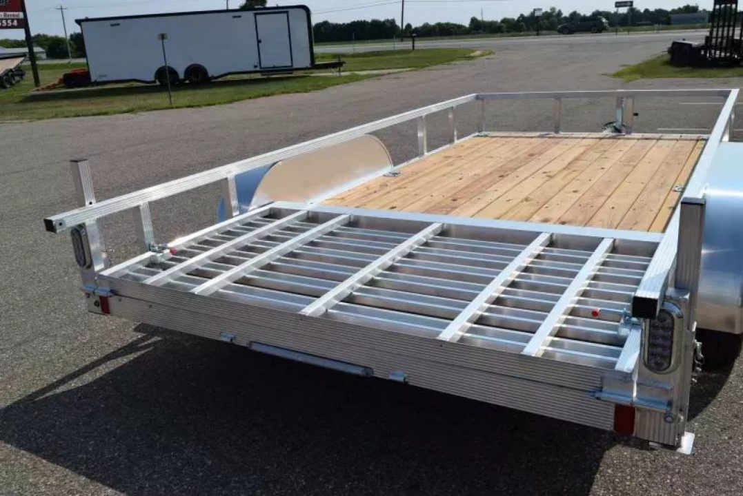 New SPORT HAVEN 7x14 OPEN UTILITY TRAILER W/ HD REAR RAMP GATE