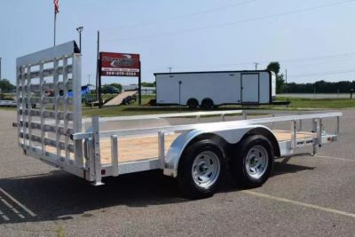 New SPORT HAVEN 7x14 OPEN UTILITY TRAILER W/ HD REAR RAMP GATE