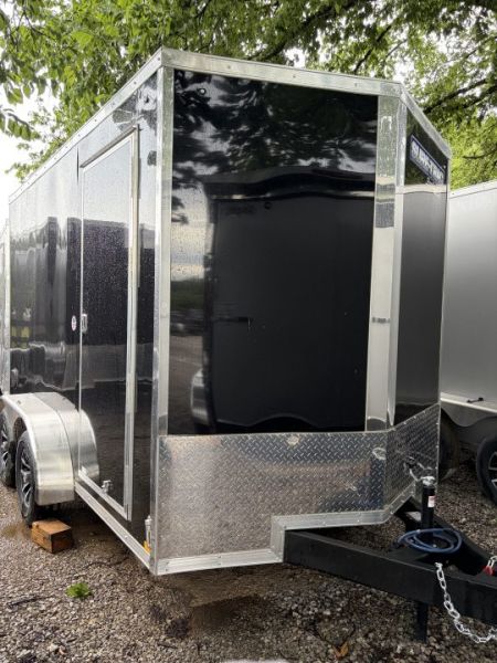 New 2026 Sure-Trac 7 X 12 Enclosed V-NOSE WEDGE 7K