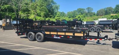New 7x 20 Sure-Trac HD Tube Top Utility Trailer 14k
