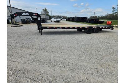 New 2026 Legend Trailers TANDEM DUAL GN W/ 5' DOVE/ MAX RAMPS/ TORQUE TUBE/ 102X28 Flatbed Trailer