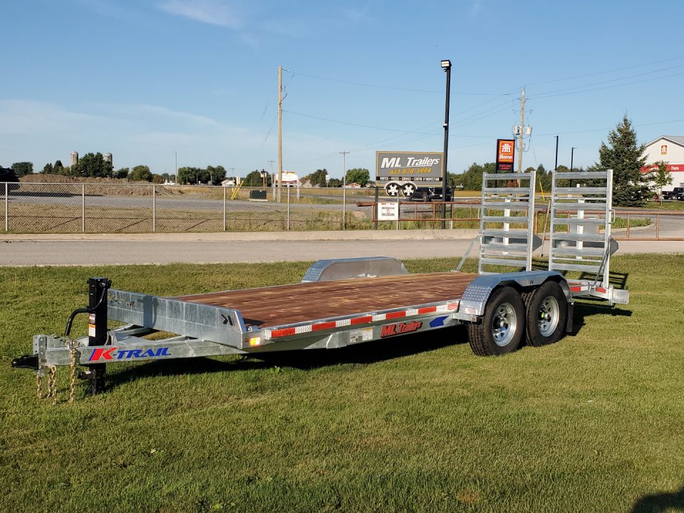 New 2027 K-Trail GALVANIZED 20' 14000LBS Equipment Trailer