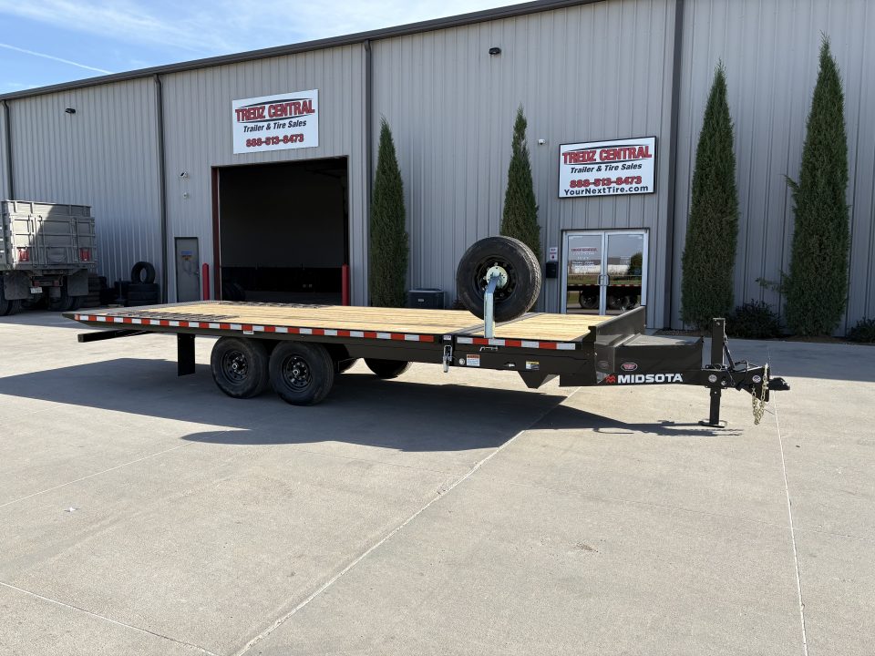 New 2027 Midsota TBO22-BP-154 Deckover Tilt 102x22ft 7k axles Tilt Trailer