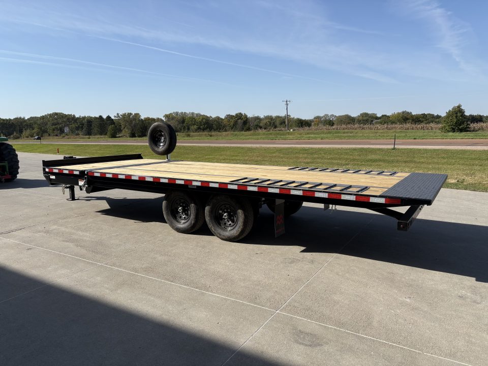 New 2027 Midsota TBO22-BP-154 Deckover Tilt 102x22ft 7k axles Tilt Trailer