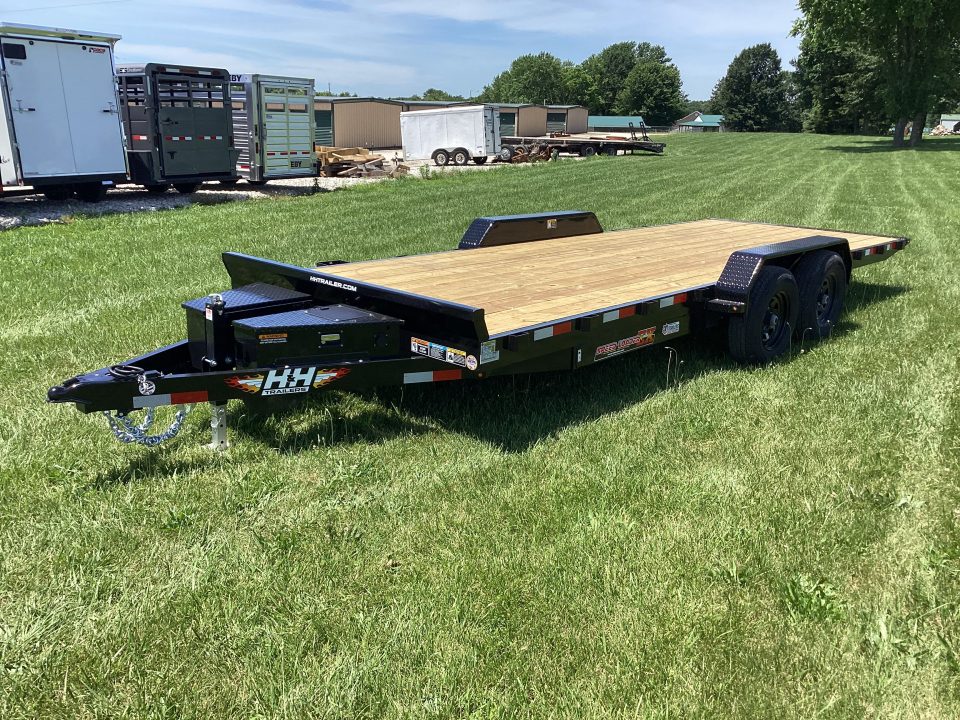 New 2026 H&H Trailers 20 FT Power Tilt Speedloader Car Hauler, 10K