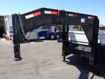 Used 2018 Kerr-Bilt * 22GN-26 * 26Ft Gooseneck Hydraulic Tilt Flatbed Trailer