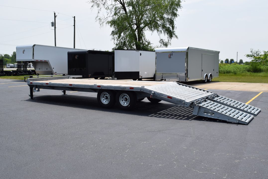 New 2027 BND Trailers 16k 20+5 GALVANIZED DECKOVER Equipment Trailer