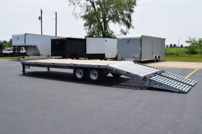 New 2027 BND Trailers 16k 20+5 GALVANIZED DECKOVER Equipment Trailer