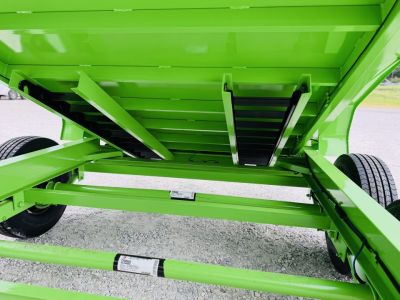 New 2026 Top Hat Trailers DX140-83X14( 3FT SIDES) LIME GREEN Dump Trailer