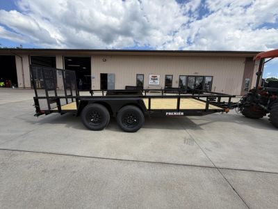 New 2026 Premier Trailers LT 76 X16' Utility Trailer w/ Ramp - 7000# GVWR