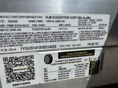 New 2027 Aluma 7814S TG 3k Utility Trailer