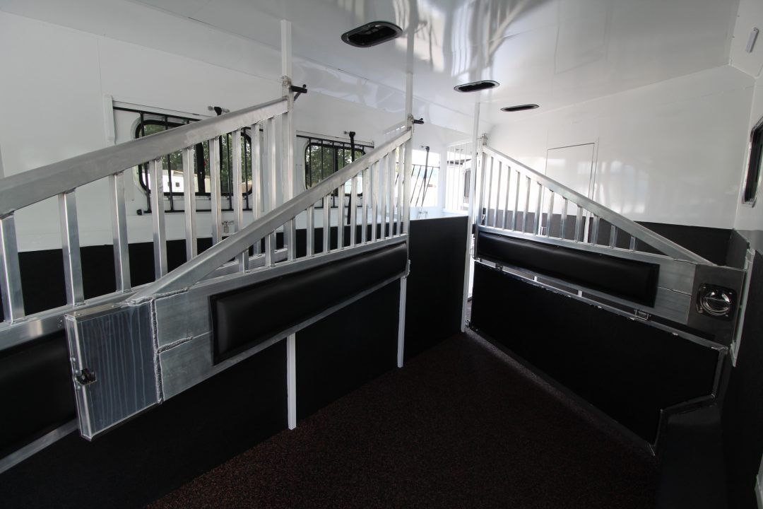 New 2027 Trails West Sierra 11x15 Living Quarters w/ Slide out - SIDE LOAD W/ Ramp - SOLAR - Gen Ready - Escape Door - 4 Horse Trailer