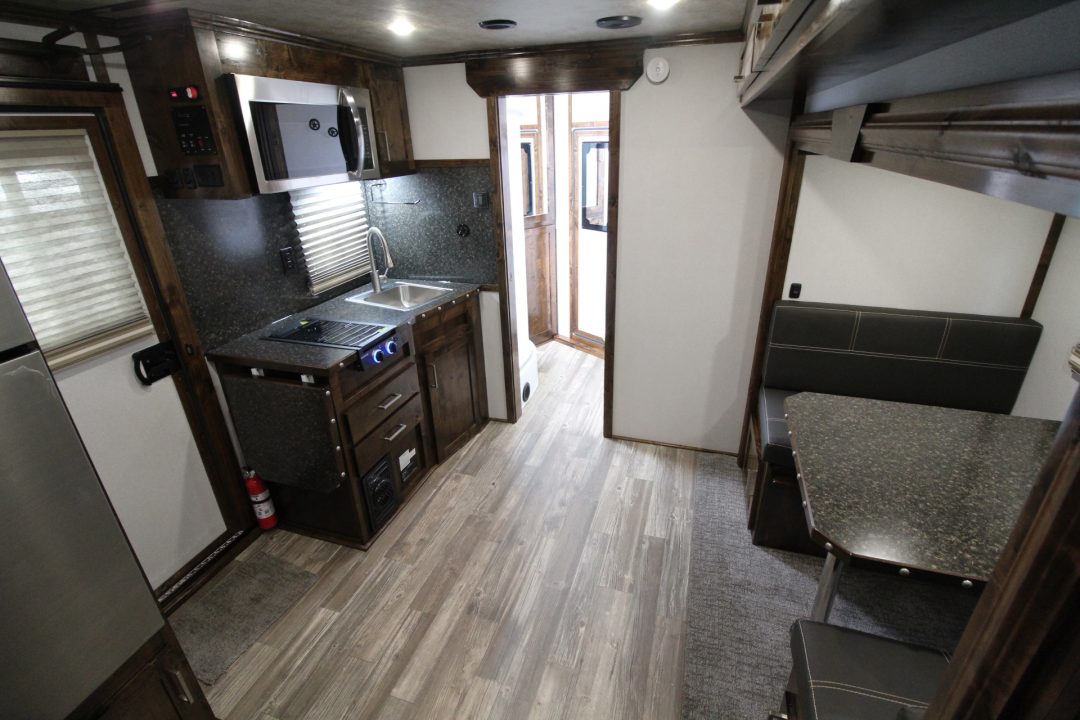 New 2027 Trails West Sierra 11x15 Living Quarters w/ Slide out - SIDE LOAD W/ Ramp - SOLAR - Gen Ready - Escape Door - 4 Horse Trailer