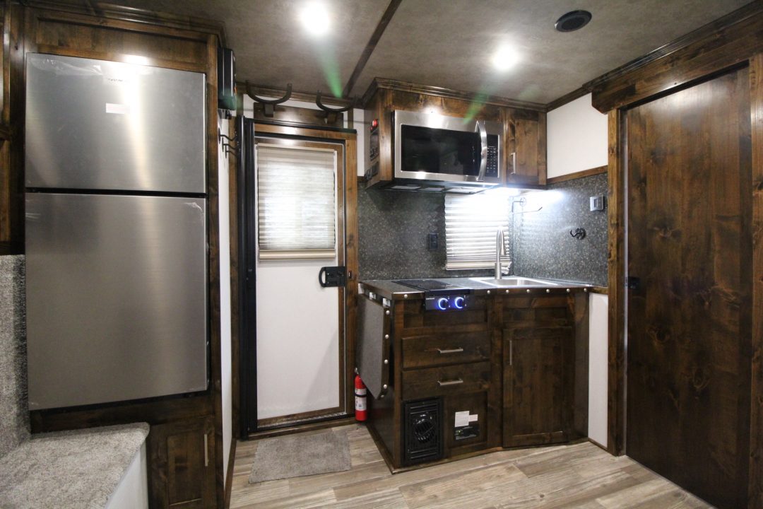 New 2027 Trails West Sierra 11x15 Living Quarters w/ Slide out - SIDE LOAD W/ Ramp - SOLAR - Gen Ready - Escape Door - 4 Horse Trailer