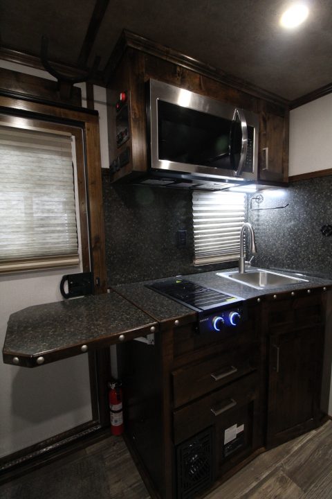 New 2027 Trails West Sierra 11x15 Living Quarters w/ Slide out - SIDE LOAD W/ Ramp - SOLAR - Gen Ready - Escape Door - 4 Horse Trailer