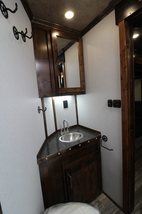 New 2027 Trails West Sierra 11x15 Living Quarters w/ Slide out - SIDE LOAD W/ Ramp - SOLAR - Gen Ready - Escape Door - 4 Horse Trailer